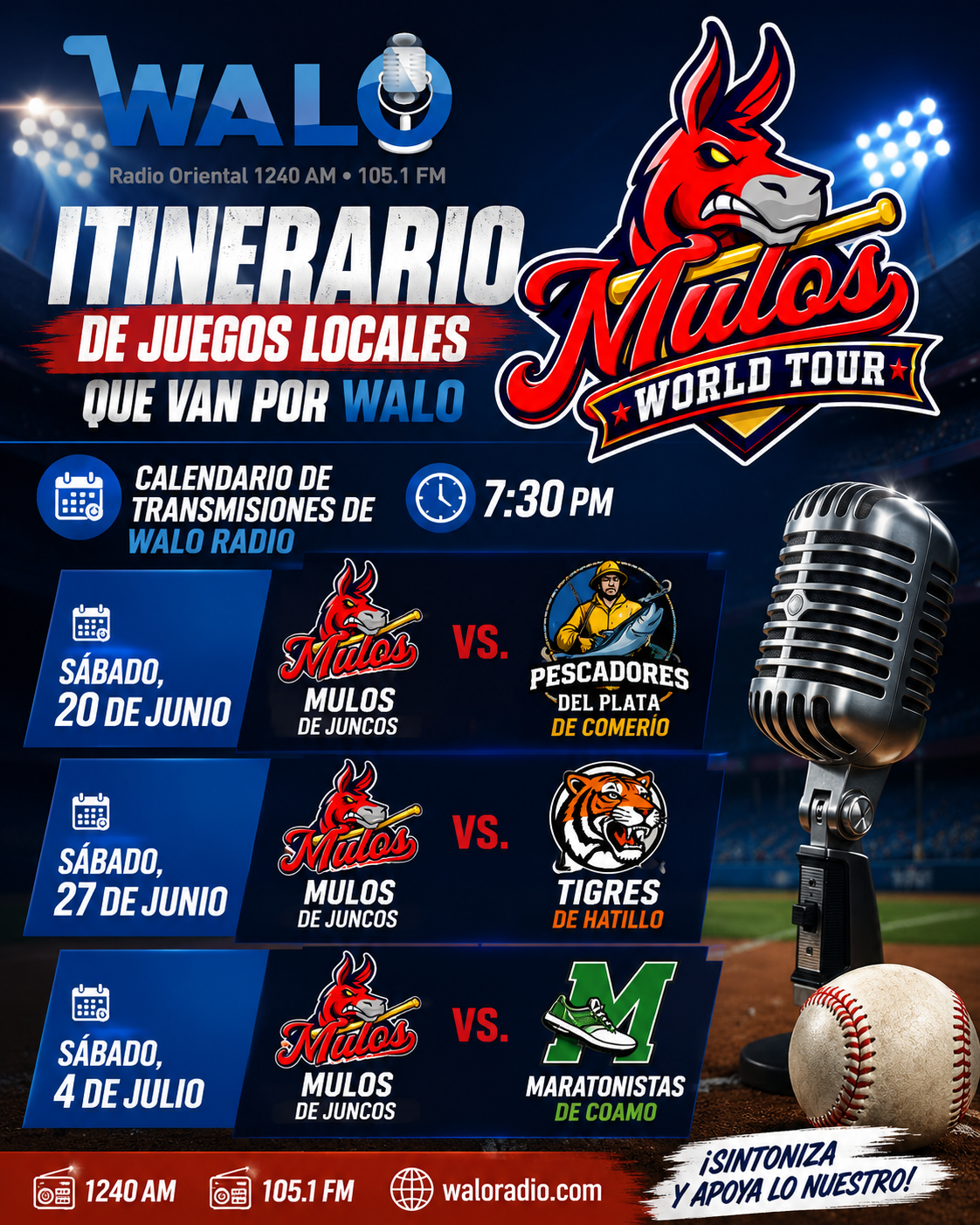 WALO Radio & Digital: Emisora Oficial de los Mulos de Juncos en el Carnaval de Campeones