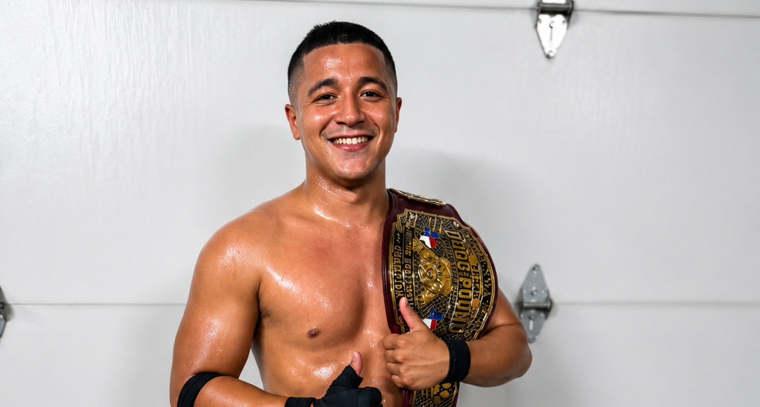Estudiante de escuela de lucha libre de Juncos conquista campeonato de la NWA en Texas