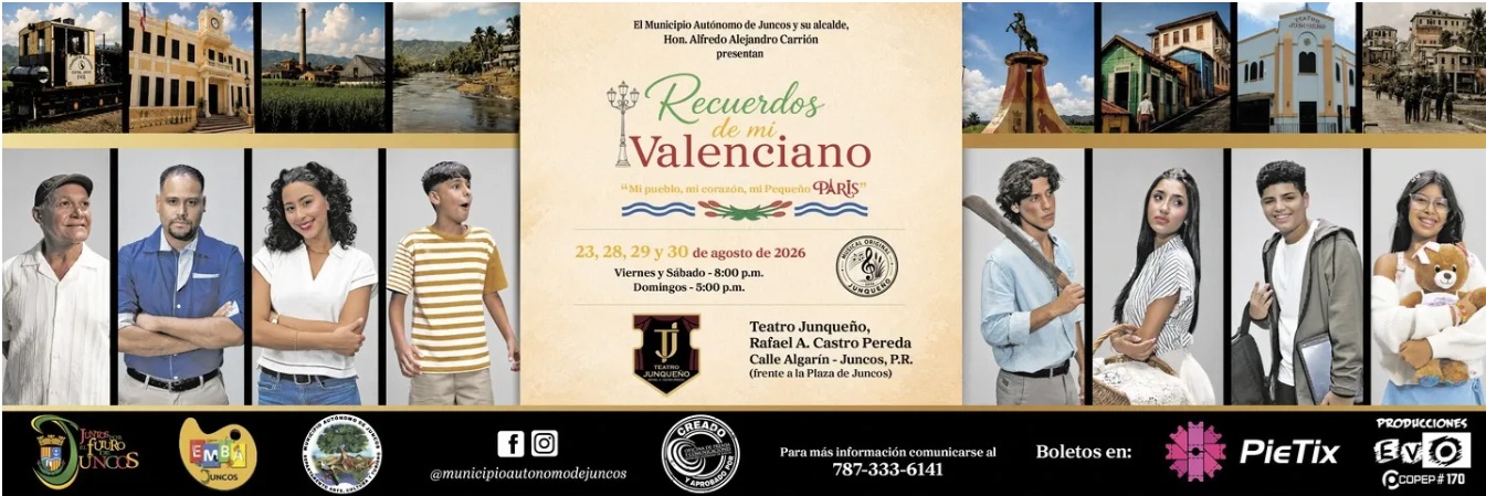 Juncos celebra la reapertura de su histórico teatro con musical inspirado en su historia