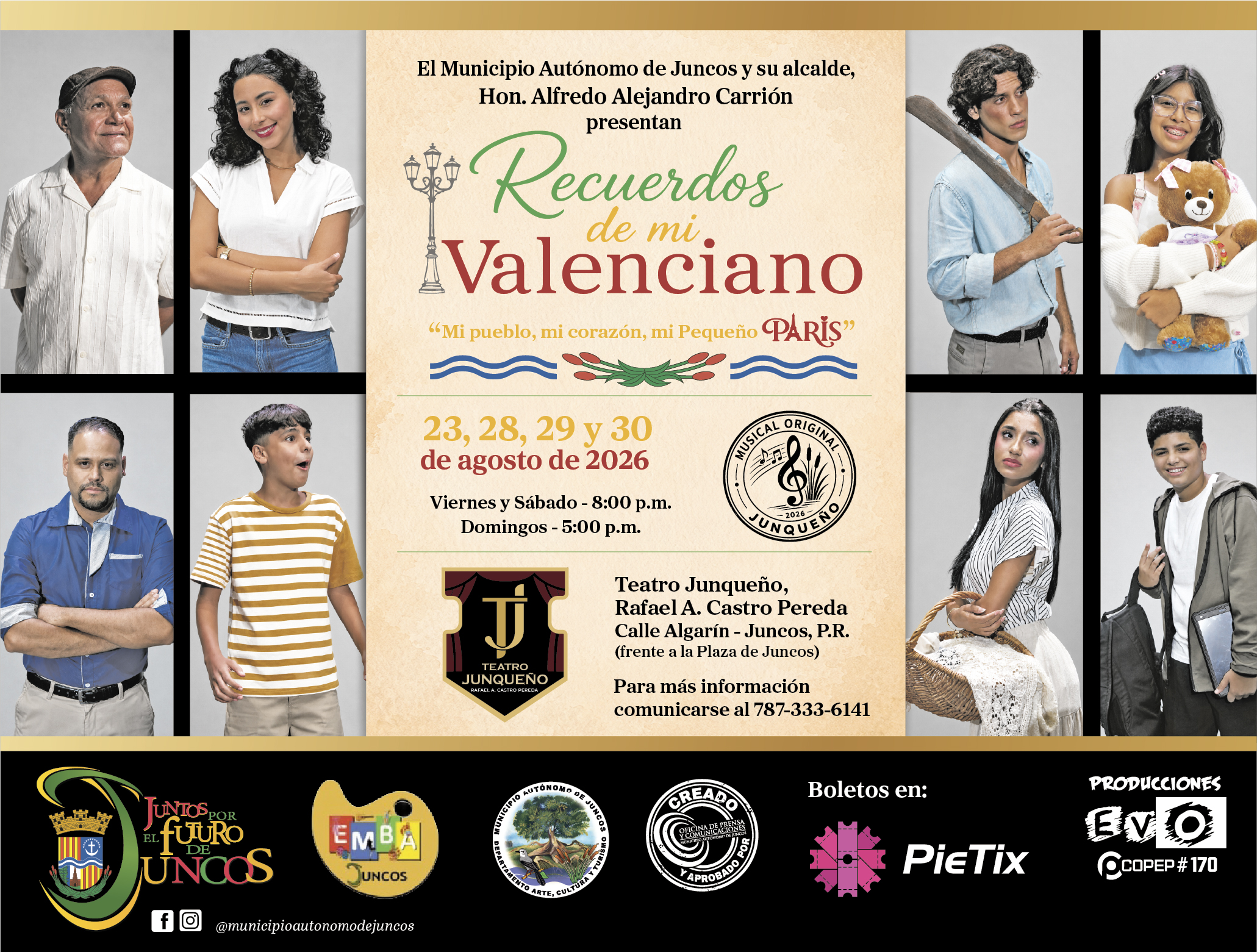 Teatro Junqueño reabre sus puertas con el primer musical original de Juncos