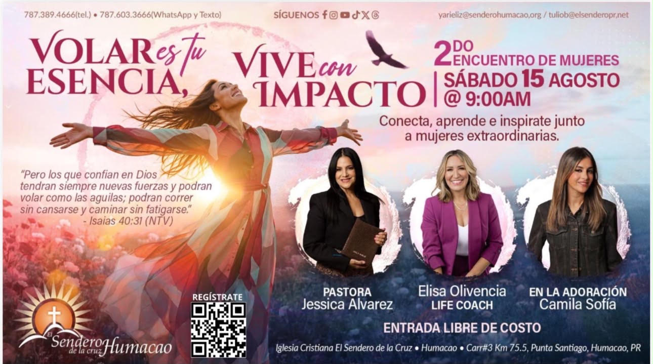 Iglesia El Sendero de la Cruz celebrará segundo Encuentro de Mujeres en Humacao