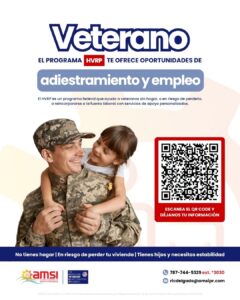 AMSI ofrecerá servicios de empleo y adiestramiento a veteranos sin hogar o en riesgo de perder su vivienda