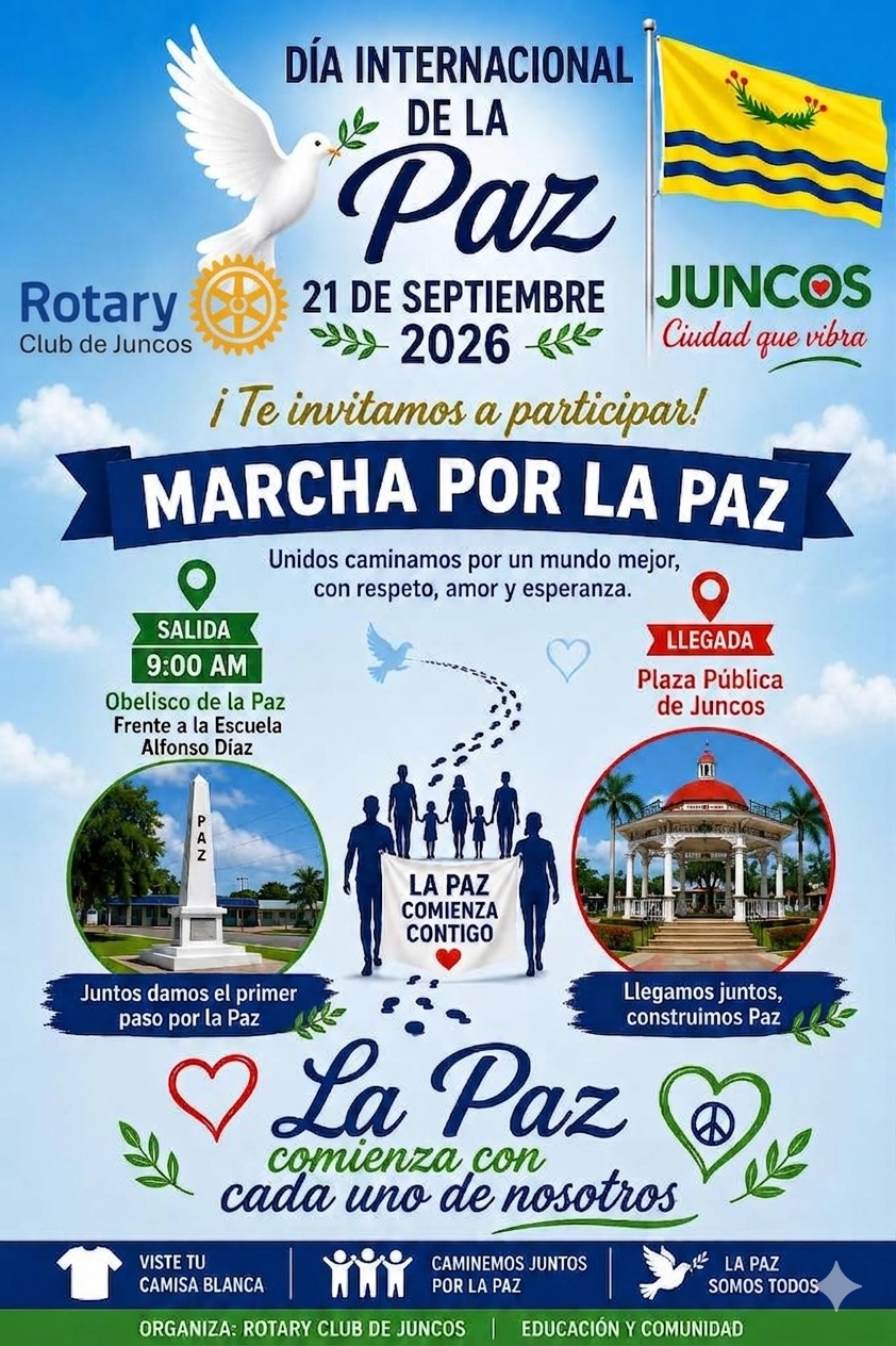 Rotary Club convoca a caminar por la paz en Juncos