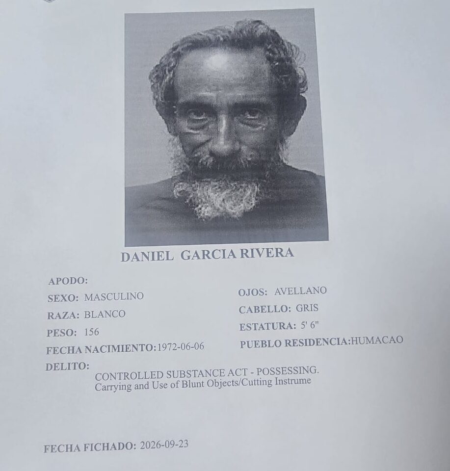 Radican cargos contra hombre por incidente con cuchillo en panadería de Humacao