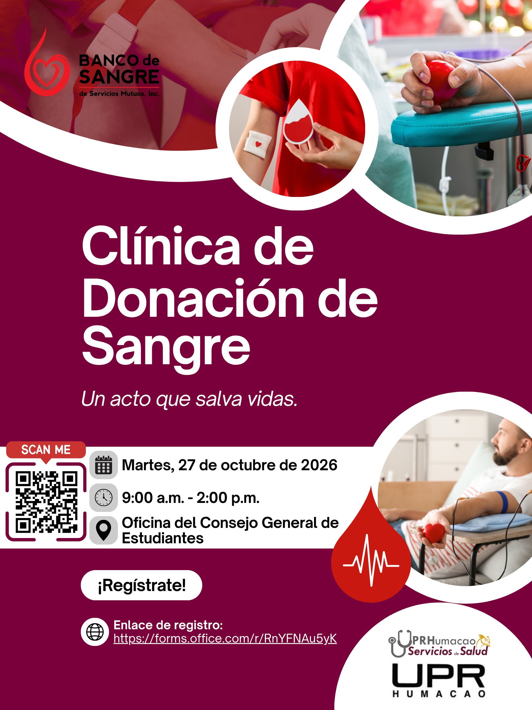 UPR en Humacao invita a donar sangre un acto que salva vidas
